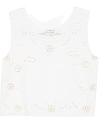 forte_forte - Embroidered Cotton Top - Lyst
