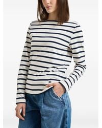 Semicouture - Carmelita Striped Cotton Sweater - Lyst