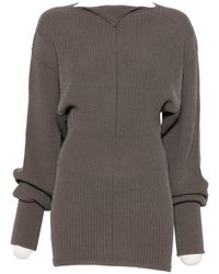 Rick Owens - Wool V-Necked Sweater - Lyst