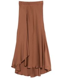 Silk95five - Sirene Silk Skirt - Lyst