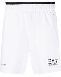 EA7 - Logo Shorts - Lyst