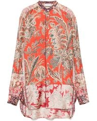 Pierre Louis Mascia - Printed Silk Shirt - Lyst