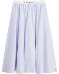 Tommy Hilfiger - A-Line Skirt With Logo - Lyst