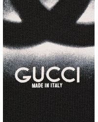 Gucci - Logo-print Drawstring Cotton-jersey Hoody - Lyst