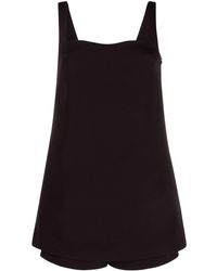 Valentino Tuta corta smanicata - Nero