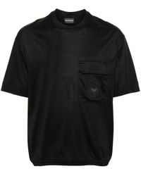 Emporio Armani - Pocket-detail T-shirt - Lyst