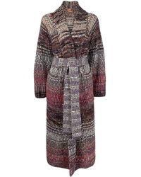 Donna Cappotti da Cappotti Missoni Cappotto doppiopetto in maglia di misto lana di Missoni in Nero 