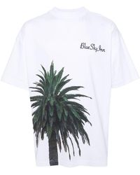BLUE SKY INN - Palm Tree-print Cotton T-shirt - Lyst