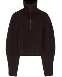 Lemaire - Wool Hooded Sweater - Lyst