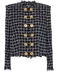 Balmain - Tweed Blazer - Lyst