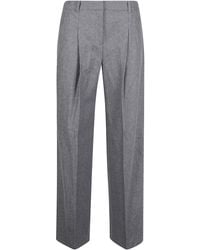 BOSS - Cotton Trousers - Lyst