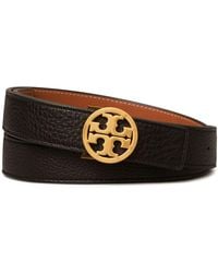 Tory Burch - Miller Leather Reversible Belt - Lyst