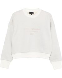 Emporio Armani - Lurex Sweatshirt - Lyst