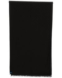Emporio Armani - Cotton Blend Scarf - Lyst