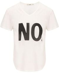 Fendi - No Print Cotton T-Shirt - Lyst