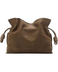 Loewe - Flamenco Medium Nabuk Leather Clutch - Lyst