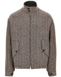 Emporio Armani - Wool Blend Blouson Jacket - Lyst