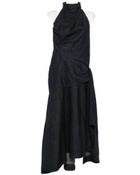 Zimmermann - Valiant Denim Draped Dress - Lyst