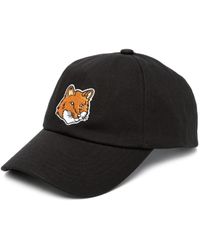 Maison Kitsuné - Baseball Cap With Fox Patch - Lyst