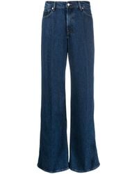 7 For All Mankind - Wide Leg Denim Jeans - Lyst