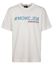 3 MONCLER GRENOBLE - Cotton T-shirt With Logo - Lyst