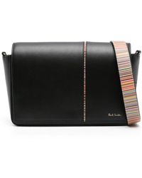 Paul Smith - Signature Stripe Leather Crossbody Bag - Lyst