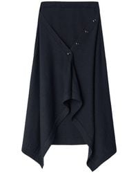 Lemaire - Wool Blend Midi Skirt - Lyst