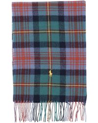 Polo Ralph Lauren - Checked Fringe Scarf - Lyst