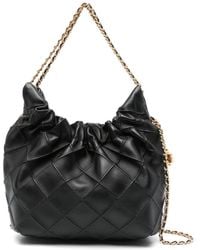 Tory Burch - Fleming Mini Leather Hobo Bag - Lyst