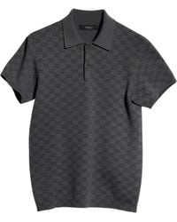 Gucci - Wool And Silk Polo Shirt - Lyst