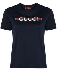 Gucci - Logo Cotton T-shirt - Lyst