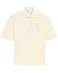 Ami Paris - Ami De Coeur Cotton Polo Shirt - Lyst
