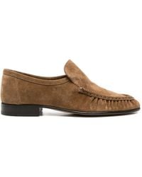 The Row - Ruched-Detail Loafers - Lyst