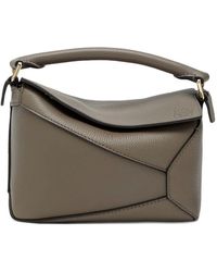 Loewe - Puzzle Edge Mini Leather Handbag - Lyst
