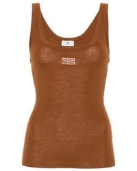 Elisabetta Franchi - Wool Top - Lyst