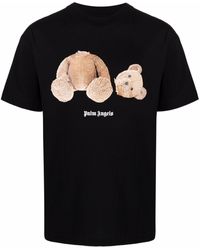Palm Angels Bear Graphic T-shirt - Black