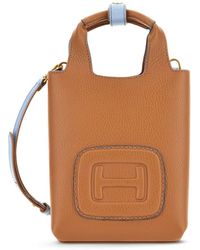 Hogan - H-bag Mini Leather Tote Bag - Lyst