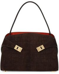 Ferragamo - Hug Small Leather Tote Bag - Lyst