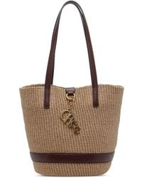 Chloé - Charms Rafia Basket Bag - Lyst