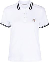 Moncler - Chest Logo Patch Polo Shirt - Lyst