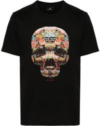 PS by Paul Smith - T-shirt Skull Sticker - Lyst