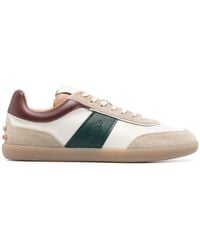 Tod's - Suede Leather Sneakers Shoes - Lyst