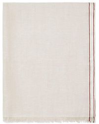 Brunello Cucinelli - Sciarpa A Righe - Lyst