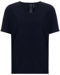 Norma Kamali - Solid Round Neck T-Shirt - Lyst