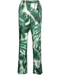 F.R.S For Restless Sleepers - Graphic-print Silk Trousers - Lyst