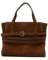 Moschino - Tie Me Small Leather Handbag - Lyst