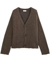 Diana Studio - Alpaca Blend Cardigan With Raw Cut Edges - Lyst