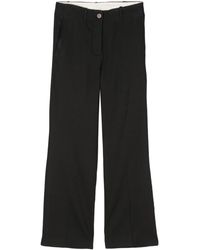 Alysi - Pressed-crease Straight Trousers - Lyst