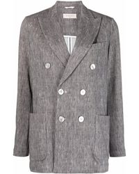 Circolo 1901 Cotton Double Breasted Jacket - Grey