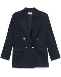 P.A.R.O.S.H. - Crew Cotton Blend Blazer Jacket - Lyst